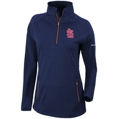 St. Louis Cardinals Columbia Women's Omni-Wick Outward Nine Quarter-Zip Pullover Top - MLB Pullover