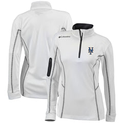 New York Mets Columbia Women's Omni-Wick Shotgun Quarter-Zip Pullover Top - MLB Pullover