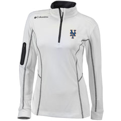 New York Mets Columbia Women's Omni-Wick Shotgun Quarter-Zip Pullover Top - MLB Pullover