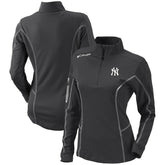 New York Yankees Columbia Women's Omni-Wick Shotgun Quarter-Zip Pullover Top - MLB Pullover