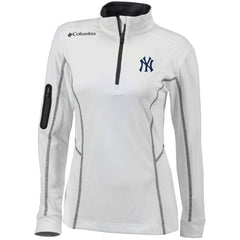 New York Yankees Columbia Women's Omni-Wick Shotgun Quarter-Zip Pullover Top - MLB Pullover