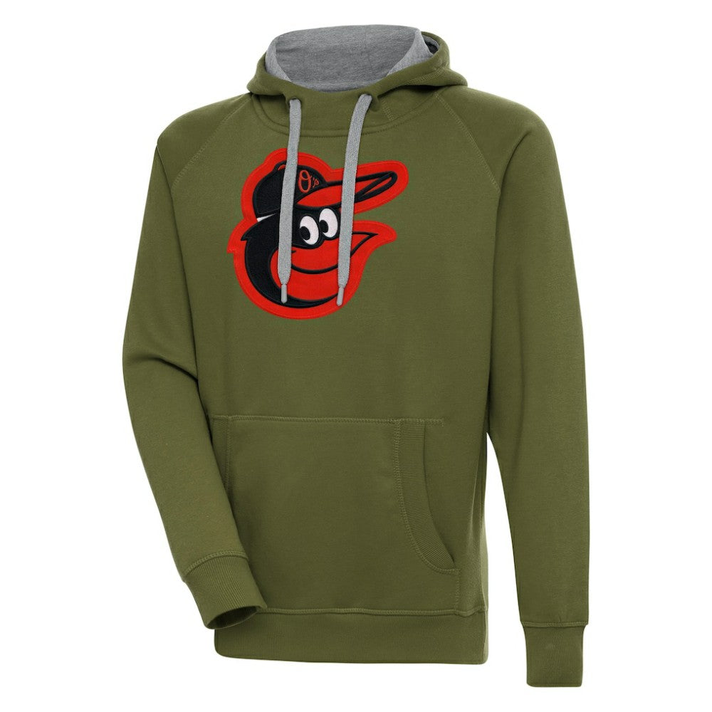 Baltimore Orioles Antigua Victory Pullover Hoodie - MLB Hoodies