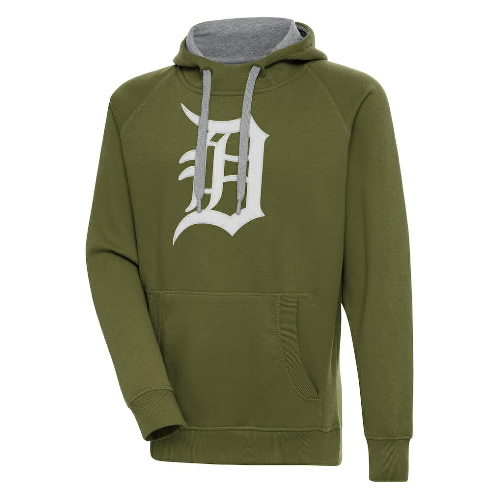 Detroit Tigers Antigua Victory Pullover Hoodie - MLB Hoodies