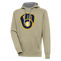 Milwaukee Brewers Antigua Victory Pullover Hoodie - MLB Hoodies