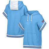 St. Louis Cardinals Lusso Women's Mabel Tri-Blend Short Sleeve Pullover Hoodie - MLB Hoodies