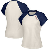 Boston Red Sox Lusso Women's Nikki Raglan T-Shirt - MLB T-shirts