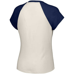 Atlanta Braves Lusso Women's Nikki Raglan T-Shirt - MLB T-shirts
