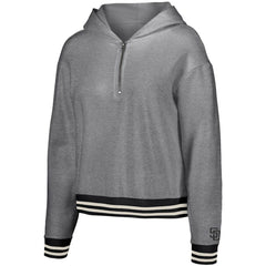 San Diego Padres Lusso Women's Magnolia Tri-Blend Quarter-Zip Hoodie - MLB Hoodies