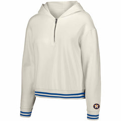 Houston Astros Lusso Women's Magnolia Tri-Blend Quarter-Zip Hoodie - MLB Hoodies