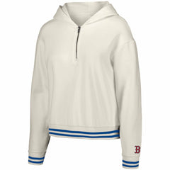 Boston Red Sox Lusso Women's Magnolia Tri-Blend Quarter-Zip Hoodie - MLB Hoodies