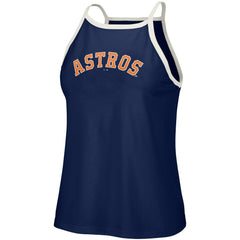 Houston Astros Lusso Women's Nadine Halter Tank Top - MLB Tanks