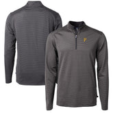 Pittsburgh Pirates Cutter & Buck Virtue Eco Pique Micro Stripe Recycled Quarter-Zip Pullover Top - MLB Pullover