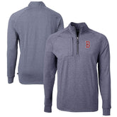 Boston Red Sox Cutter & Buck Adapt Eco Knit Stretch Recycled Quarter-Zip Pullover Top - MLB Pullover