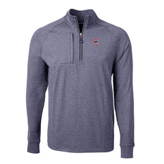 Chicago Cubs Cutter & Buck Adapt Eco Knit Stretch Recycled Quarter-Zip Pullover Top - MLB Pullover