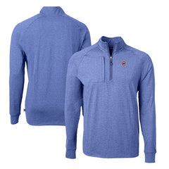 Chicago Cubs Cutter & Buck Adapt Eco Knit Stretch Recycled Quarter-Zip Pullover Top - MLB Pullover