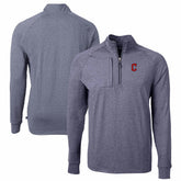 Cleveland Guardians Cutter & Buck Adapt Eco Knit Stretch Recycled Quarter-Zip Pullover Top - MLB Pullover