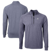 New York Yankees Cutter & Buck Adapt Eco Knit Stretch Recycled Quarter-Zip Pullover Top - MLB Pullover