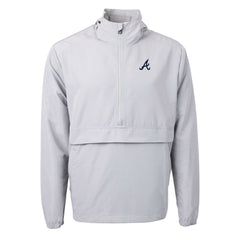 Atlanta Braves Cutter & Buck Charter Eco Recycled Half-Zip Anorak Jacket - MLB Jackets