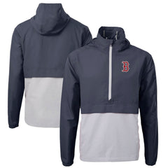 Boston Red Sox Cutter & Buck Charter Eco Recycled Half-Zip Anorak Jacket - MLB Jackets