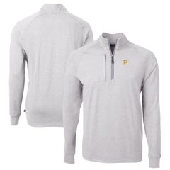 Pittsburgh Pirates Cutter & Buck Adapt Eco Knit Stretch Recycled Quarter-Zip Pullover Top - MLB Pullover