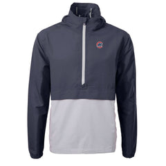 Chicago Cubs Cutter & Buck Charter Eco Recycled Half-Zip Anorak Jacket - MLB Jackets