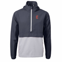 Cleveland Guardians Cutter & Buck Charter Eco Recycled Half-Zip Anorak Jacket - MLB Jackets