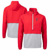 Cleveland Guardians Cutter & Buck Charter Eco Recycled Half-Zip Anorak Jacket - MLB Jackets