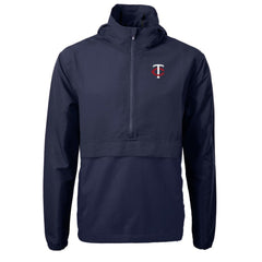 Minnesota Twins Cutter & Buck Charter Eco Recycled Half-Zip Anorak Jacket - MLB Jackets