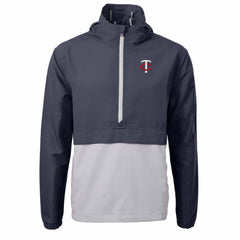 Minnesota Twins Cutter & Buck Charter Eco Recycled Half-Zip Anorak Jacket - MLB Jackets