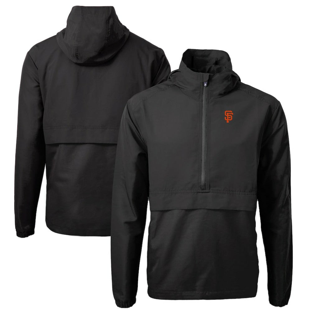 San Francisco Giants Cutter & Buck Charter Eco Recycled Half-Zip Anorak Jacket - MLB Jackets