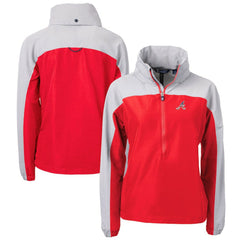 Atlanta Braves Cutter & Buck Women's Charter Eco Recycled Anorak Jacket - MLB Jackets