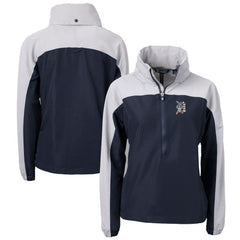 Detroit Tigers Cutter & Buck Women's Charter Eco Recycled Anorak Jacket - MLB Jackets