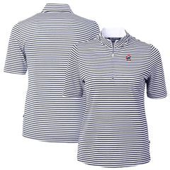 Chicago Cubs Cutter & Buck Women's Virtue Eco Pique Stripe Top - MLB Tops