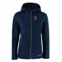 Cleveland Guardians Cutter & Buck Women's Evoke Eco Softshell Recycled Full-Zip Jacket - MLB Jackets
