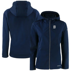 Detroit Tigers Cutter & Buck Women's Evoke Eco Softshell Recycled Full-Zip Jacket - MLB Jackets