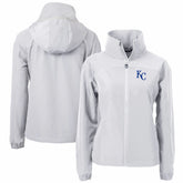 Kansas City Royals Cutter & Buck Women's Charter Eco Recycled Full-Zip Jacket - MLB Jackets