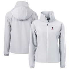 Los Angeles Angels Cutter & Buck Women's Charter Eco Recycled Full-Zip Jacket - MLB Jackets