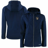 Milwaukee Brewers Cutter & Buck Women's Evoke Eco Softshell Recycled Full-Zip Jacket - MLB Jackets