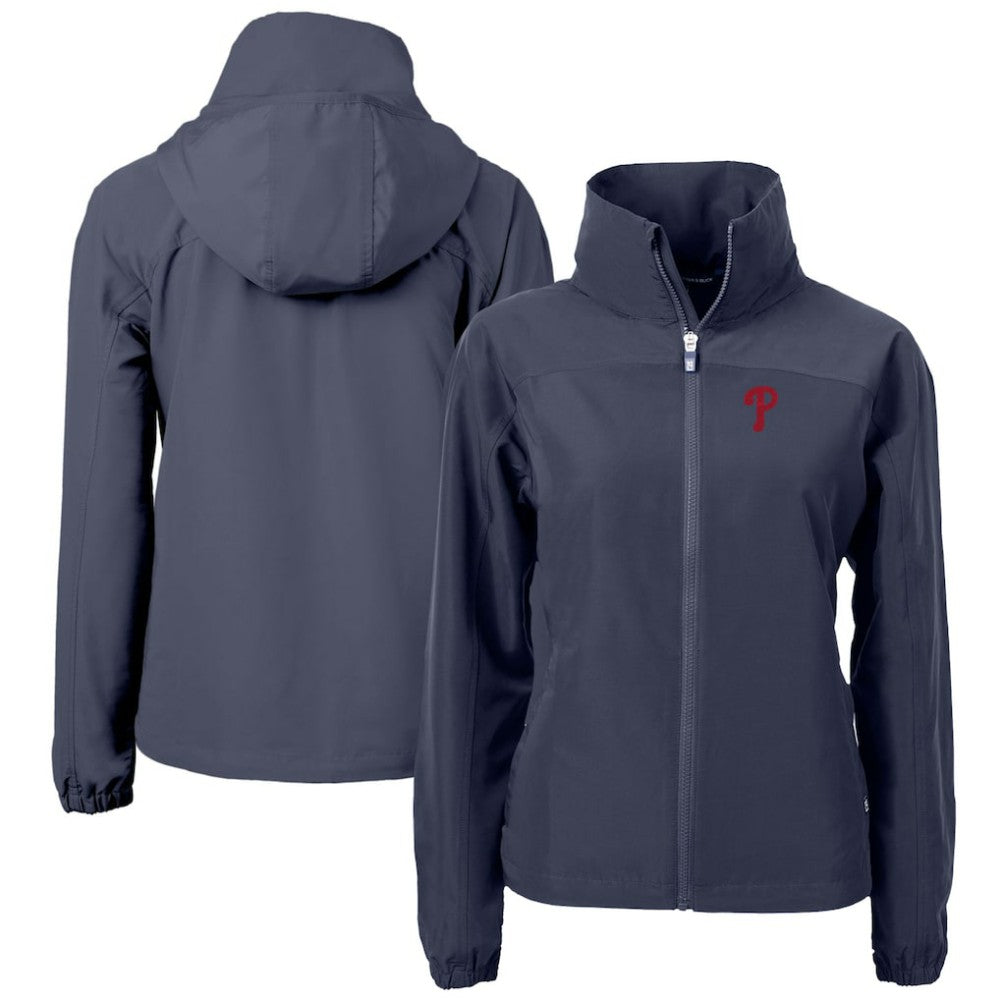 Philadelphia Phillies Cutter & Buck Women's Charter Eco Recycled Full-Zip Jacket - MLB Jackets