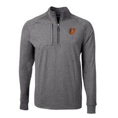Baltimore Orioles Cutter & Buck Big & Tall Adapt Eco Knit Stretch Recycled Quarter-Zip Pullover Top - MLB Pullover