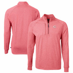 Cincinnati Reds Cutter & Buck Big & Tall Adapt Eco Knit Stretch Recycled Quarter-Zip Pullover Top - MLB Pullover