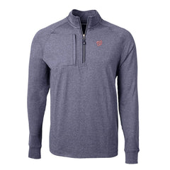 Washington Nationals Cutter & Buck Big & Tall Adapt Eco Knit Stretch Recycled Quarter-Zip Pullover Top - MLB Pullover