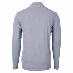 Cleveland Guardians Cutter & Buck Virtue Eco Pique Micro Stripe Big & Tall Recycled Quarter-Zip Pullover Top - MLB Pullover