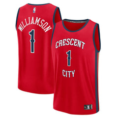 Red Zion Williamson New Orleans Pelicans Fast Break Replica Jersey | NBA