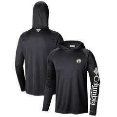 Black Boston Celtics Terminal Tackle Long Sleeve Hoodie T-Shirt | NBA