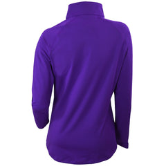 Purple Charlotte Hornets Women's Omni-Wick Outward Nine Quarter-Zip Pullover Top | NBA