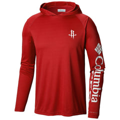 Red Houston Rockets Terminal Tackle Long Sleeve Hoodie T-Shirt sale | NBA