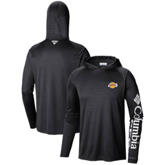 Black Los Angeles Lakers Terminal Tackle Long Sleeve Hoodie T-Shirt | NBA