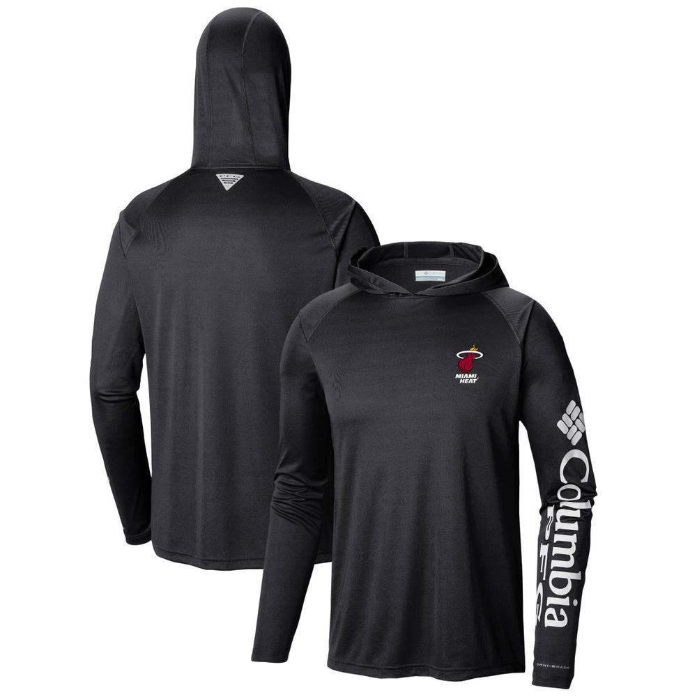 Black Miami Heat Terminal Tackle Long Sleeve Hoodie T-Shirt | NBA