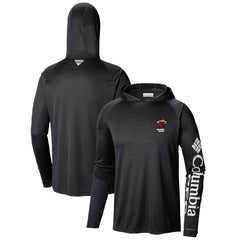 Black Miami Heat Terminal Tackle Long Sleeve Hoodie T-Shirt | NBA